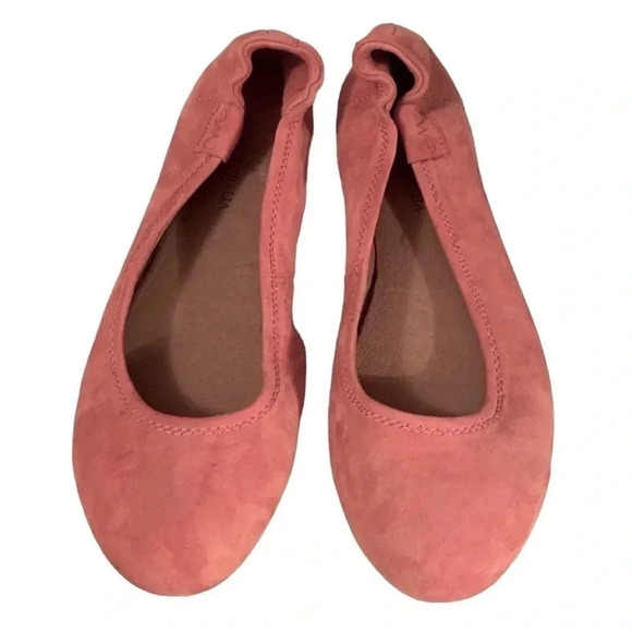 Emu Pink Suede Ballet Flats - Picture 4 of 10